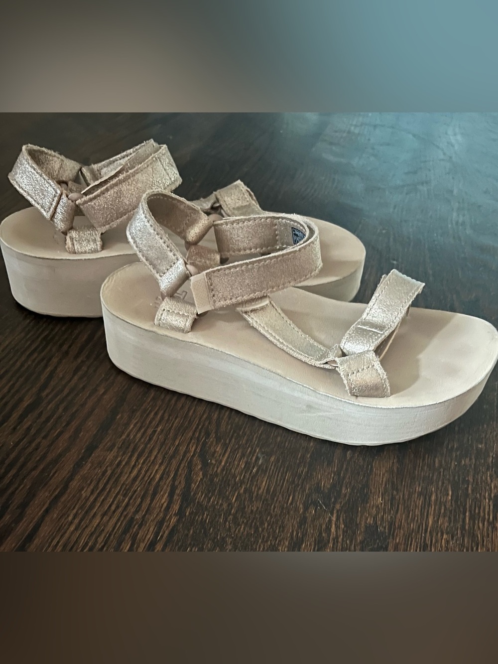 Teva Women's Flatform Universal Leather Platform Sandals Size 8